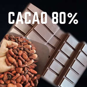 Barras de cacao al 80%
